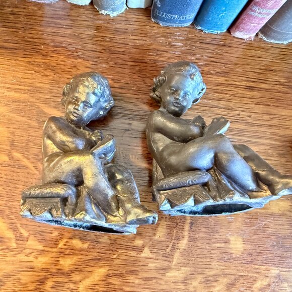 ♥️SOLD♥️Vintage Cast Metal Puti Figurines - Picture 12 of 13
